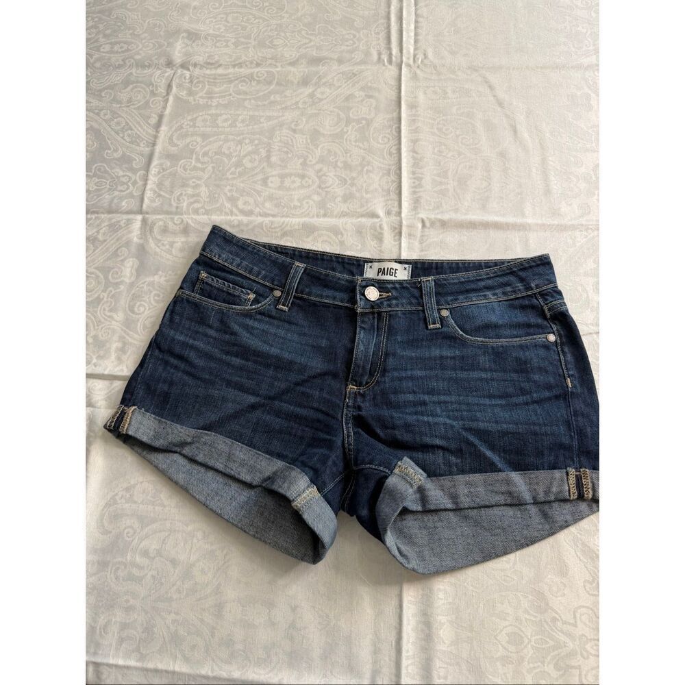 Paige Women’s Jimmy Jimmy Dark Wash Denim Shorts Size 26